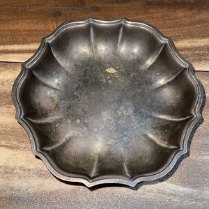 Chippendale International Silver Company Silverplate Nut Candy Dish Bowl 6395